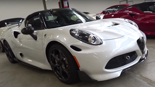 Possible Alfa Romeo 4C Quadrifoglio Prototype Spotted in Heritage Garage
